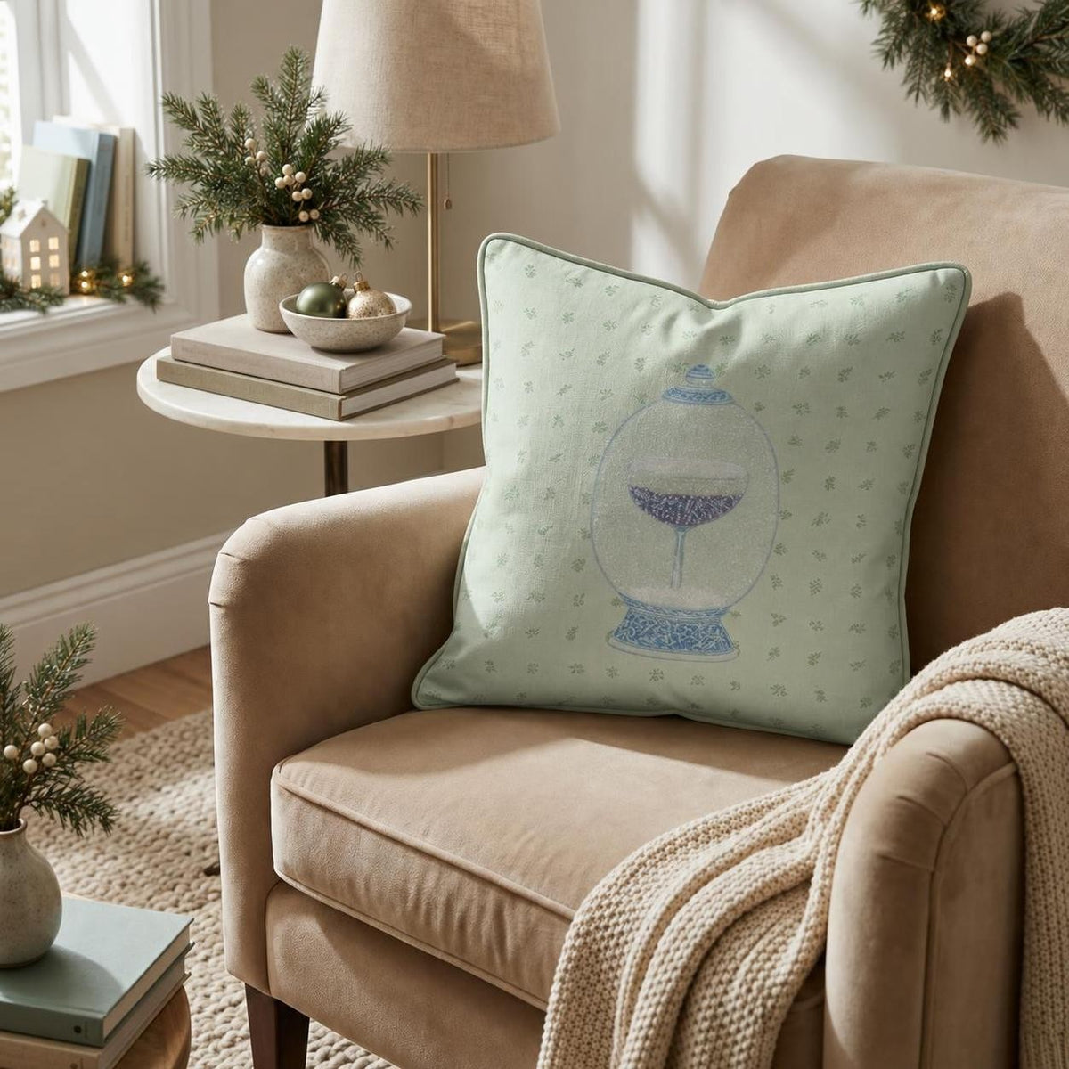 One for Santa Too Throw Pillow – Christmas lifestyle | hh:lifestyle:xmas-2026