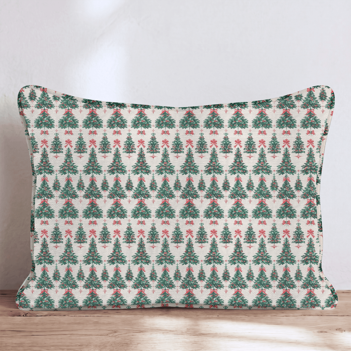 12 Trees of Christmas Throw Pillow throw pillow - Hillcroft Home