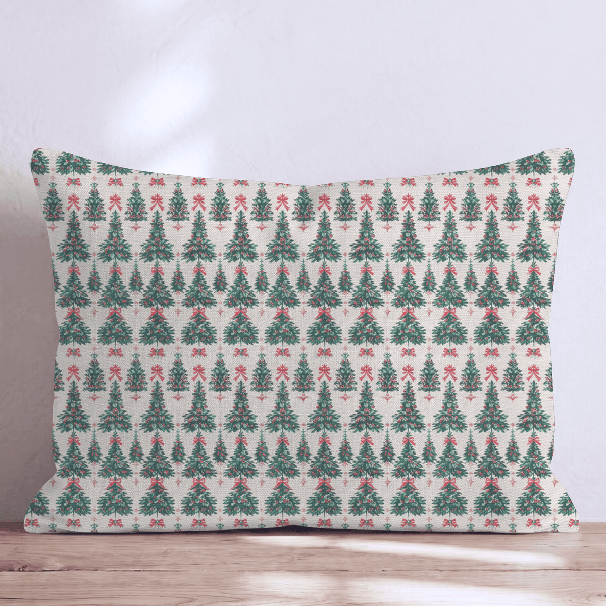 12 Trees of Christmas Throw Pillow throw pillow - Hillcroft Home