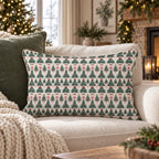 12 Trees of Christmas Throw Pillow throw pillow - Hillcroft Home