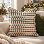 12 Trees of Christmas Throw Pillow throw pillow - Hillcroft Home