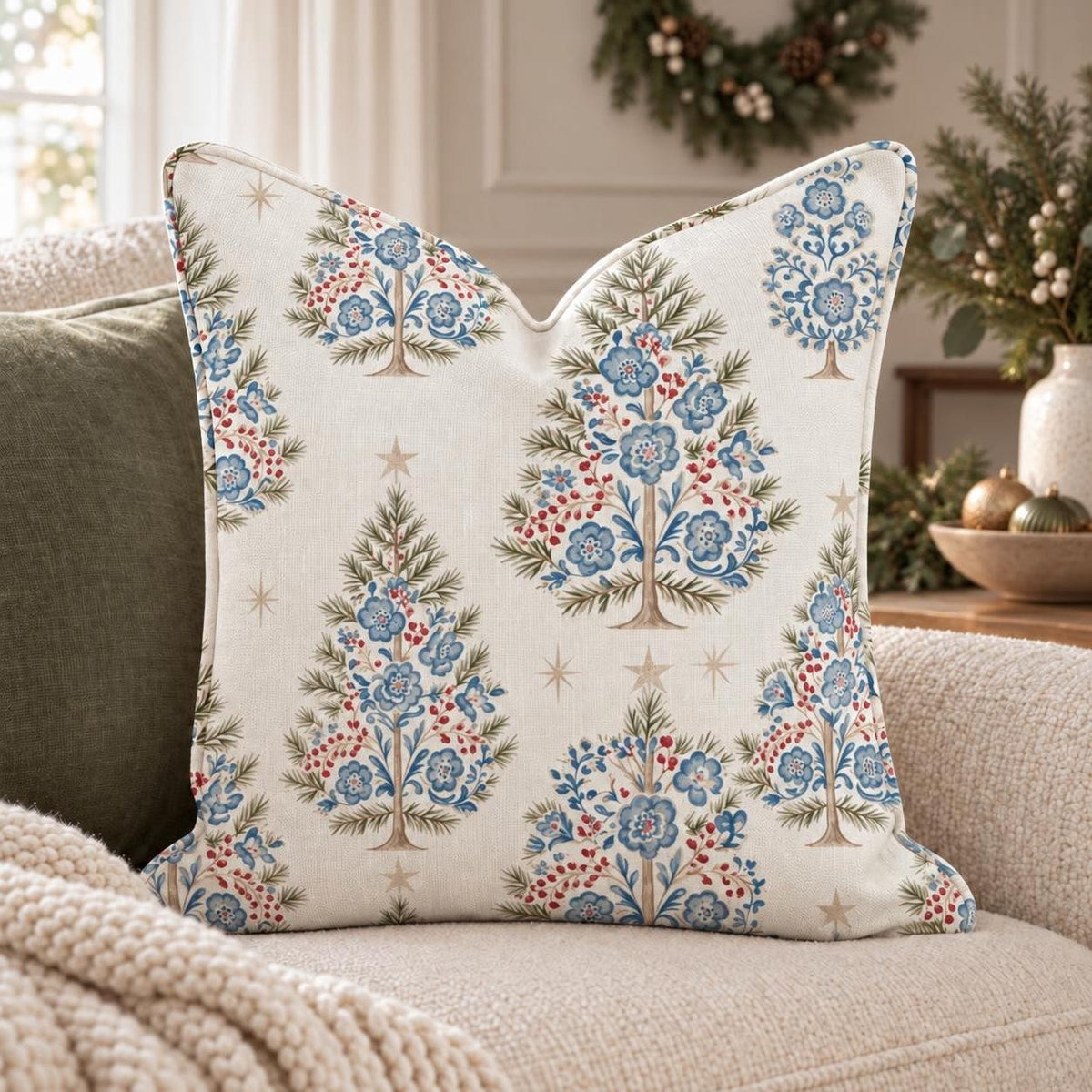 Heirloom Tree Throw Pillow – Christmas lifestyle | hh:lifestyle:xmas-2026