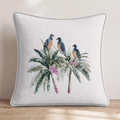 3 Tropical Birds Throw Pillow - Hillcroft Home