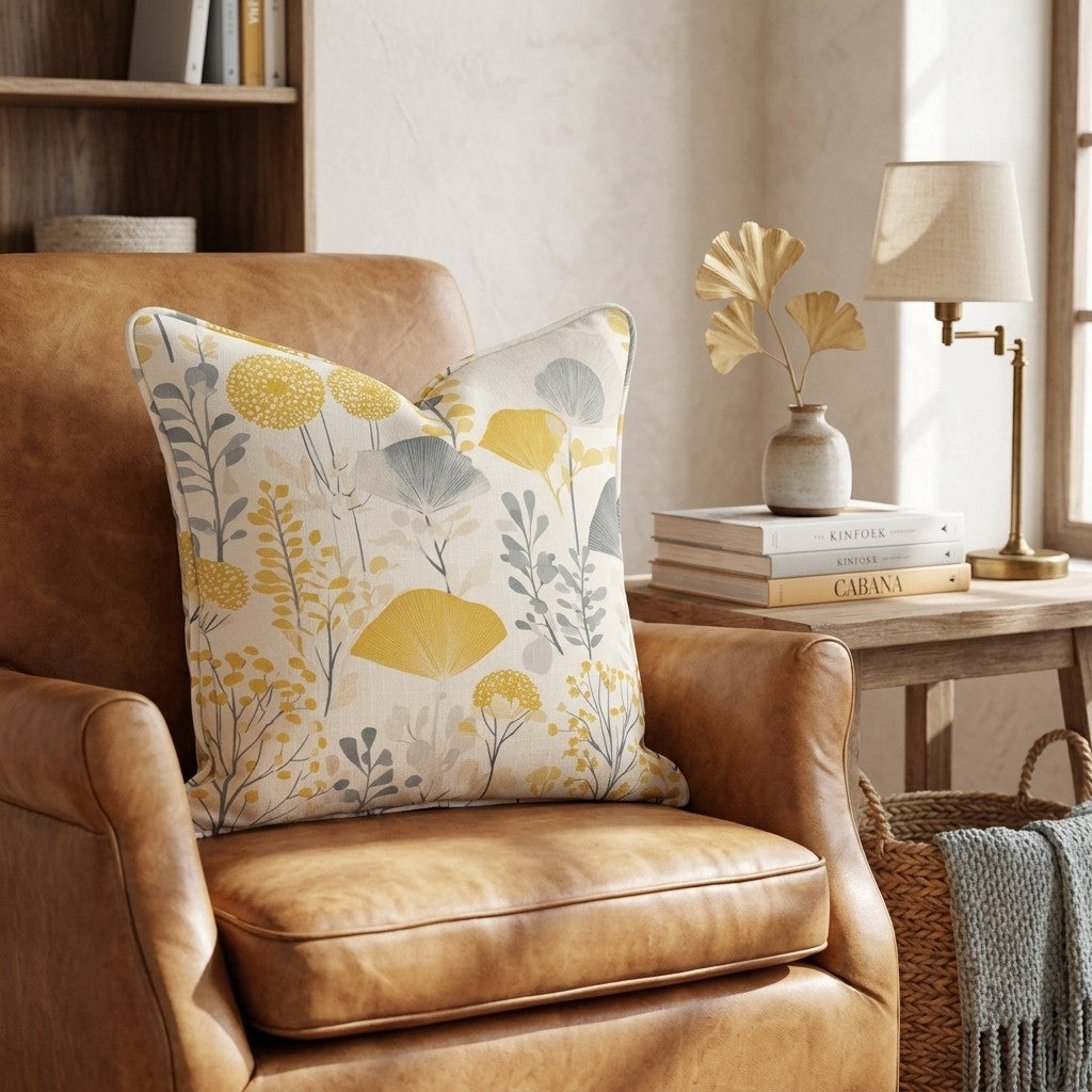Burnished Thicket Three Throw Pillow - Chair