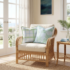 Coastal Palms Throw Pillow