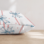 4th Of July Bows Throw Pillow - Hillcroft Home