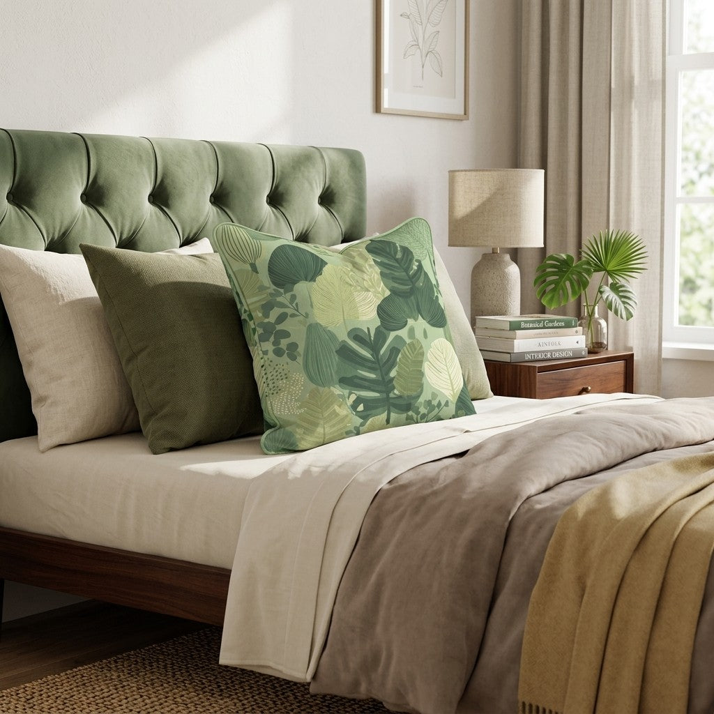 Umber Pond One Throw Pillow - Bedroom