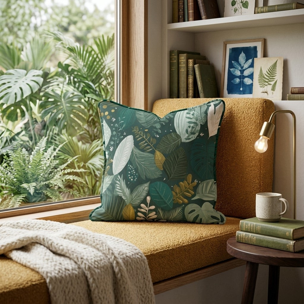 Umber Pond Two Throw Pillow - Reading Nook