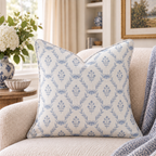 Clematis Delft Throw Pillow