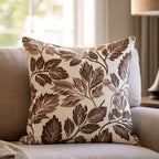 Drifting Autumn Leaves Throw Pillow