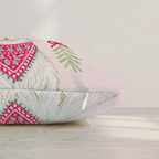 Woodland Bandana Dachshund Throw Pillow — Pillow Edge Zipper | hh:zipper:colorfix-20261006