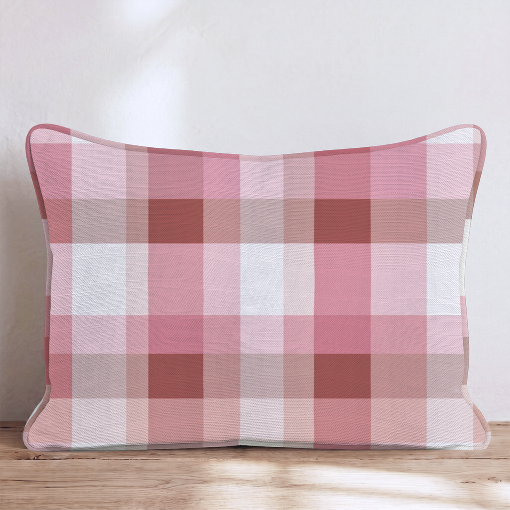 Jennings Weir Four Throw Pillow — Lumbar 14x20 Piping