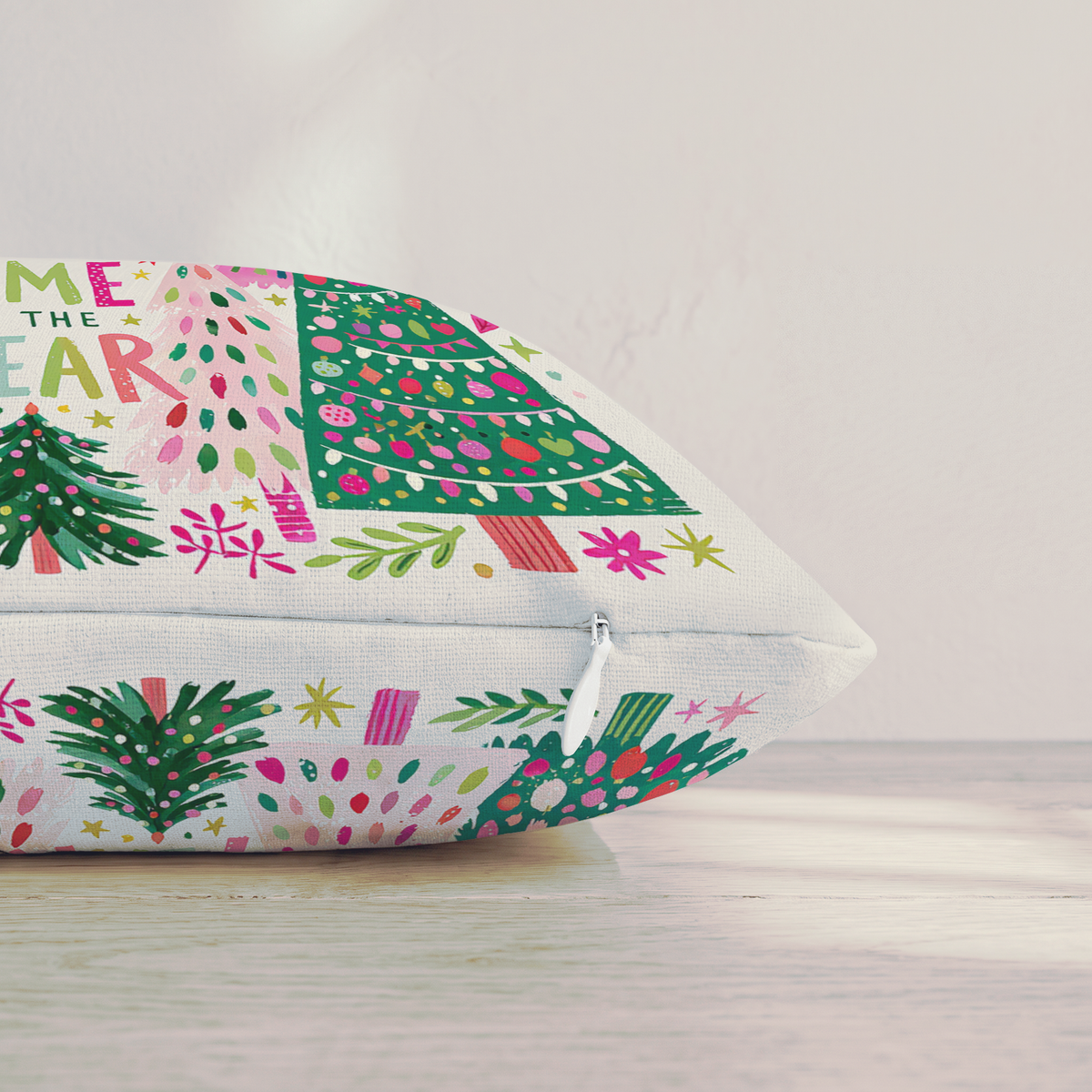 Wonderful Time Tree Grove Throw Pillow — Pillow Edge Zipper | hh:zipper:colorfix-20261006