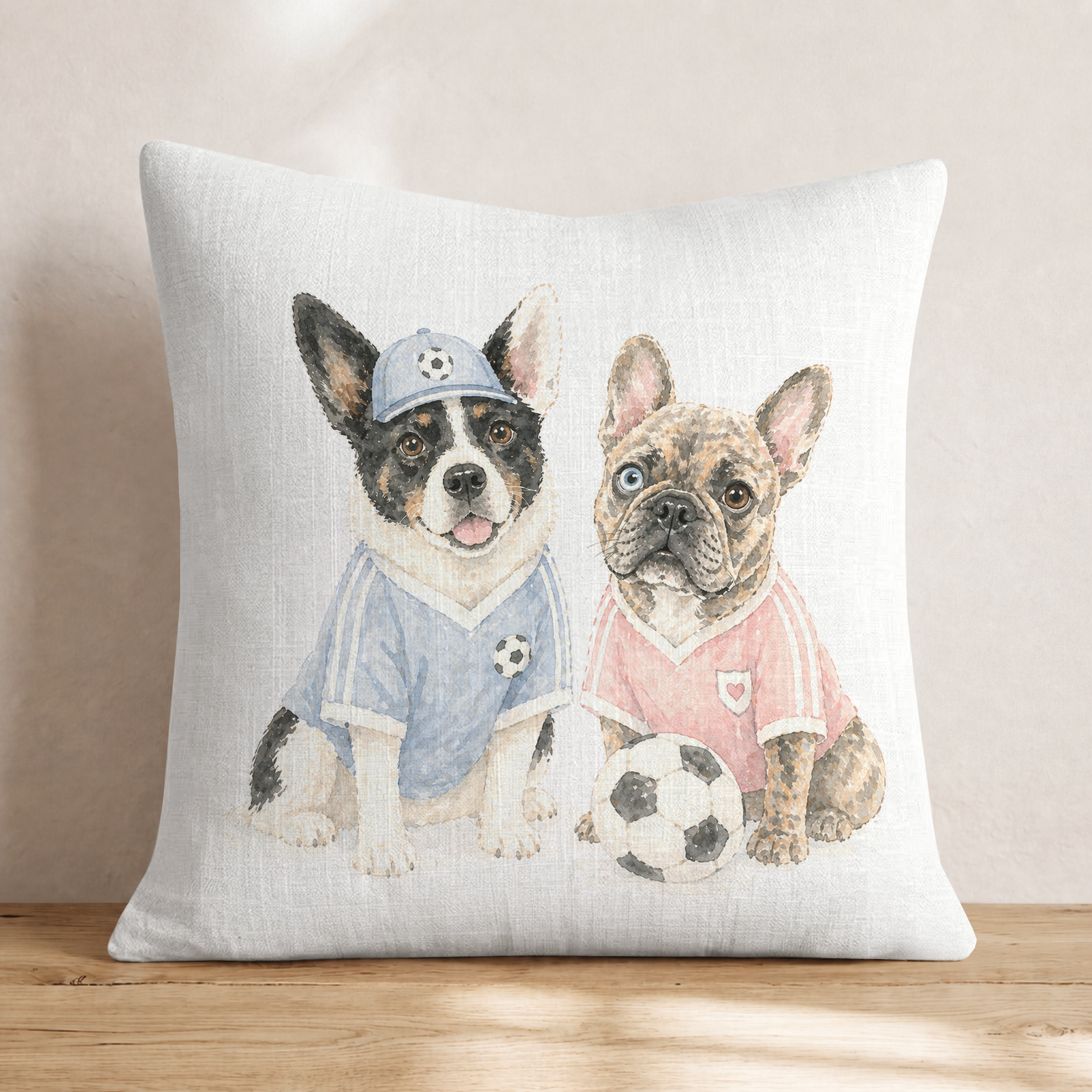 Best Buds Soccer Throw Pillow — Knife Edge