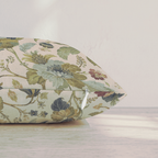 Floral & Vine Throw Pillow — Pillow Edge Zipper | hh:zipper:colorfix-20261006