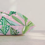 Blush Mistletoe Sprig Throw Pillow — Pillow Edge Zipper | hh:zipper:colorfix-20261006
