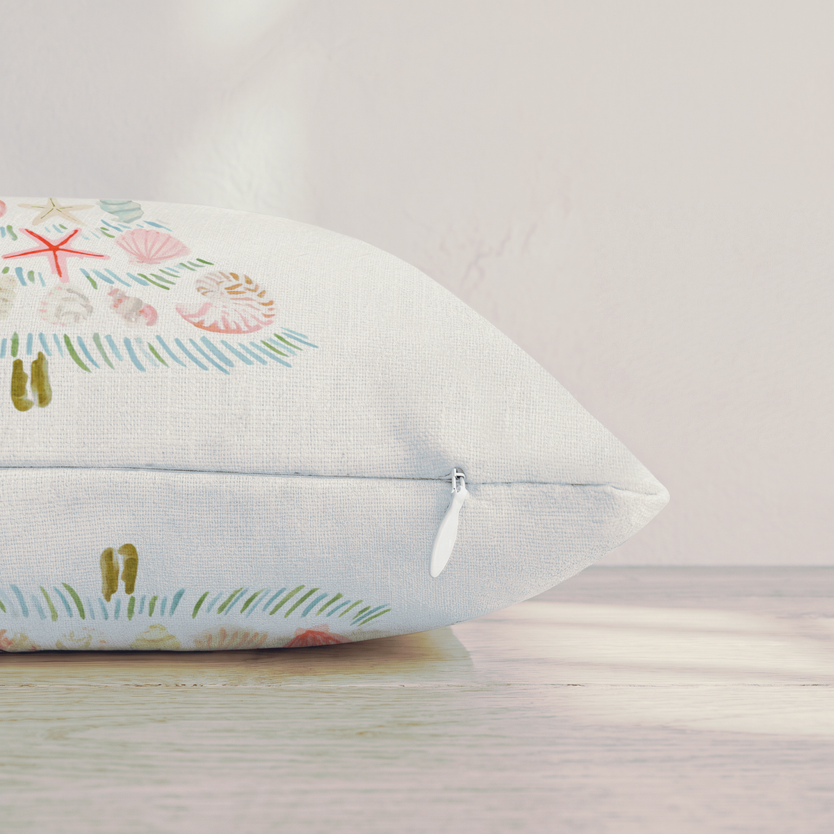 Gift Wrapped Tree Throw Pillow — Pillow Edge Zipper | hh:zipper:colorfix-20261006