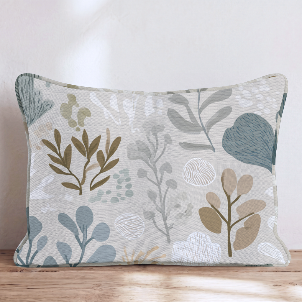 Waverly Dale Two Throw Pillow — Lumbar 14x20 Piping