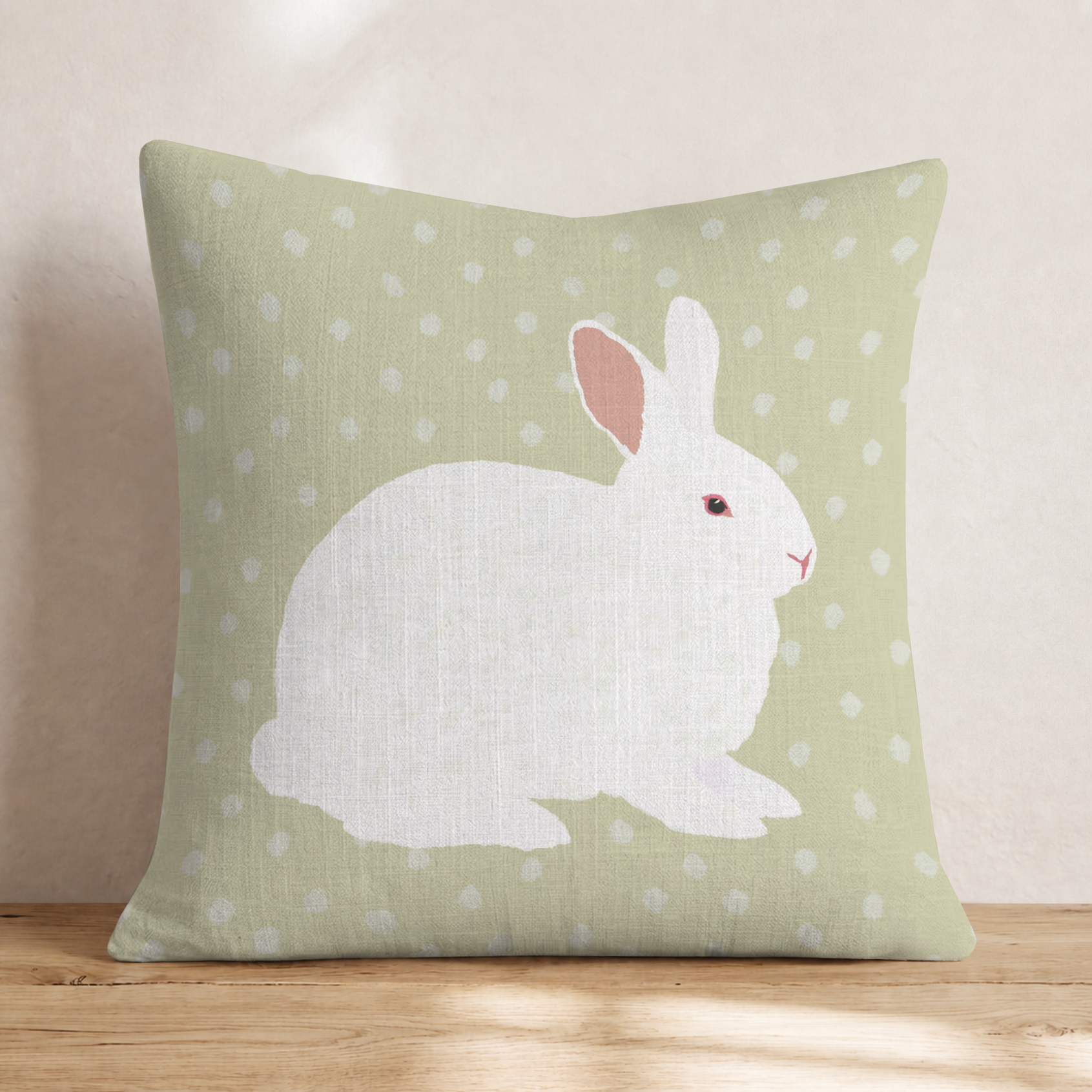 White as Snow Throw Pillow — Knife Edge