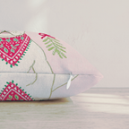 Woodland Bandana French Bulldog Throw Pillow — Pillow Edge Zipper | hh:zipper:colorfix-20261006
