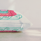 Santa_s Sleigh and Cavalier King Charles Spaniel Throw Pillow — Pillow Edge Zipper | hh:zipper:colorfix-20261006