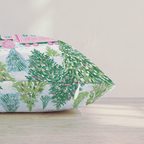 Pastel Wreath Train Throw Pillow — Pillow Edge Zipper | hh:zipper:colorfix-20261006
