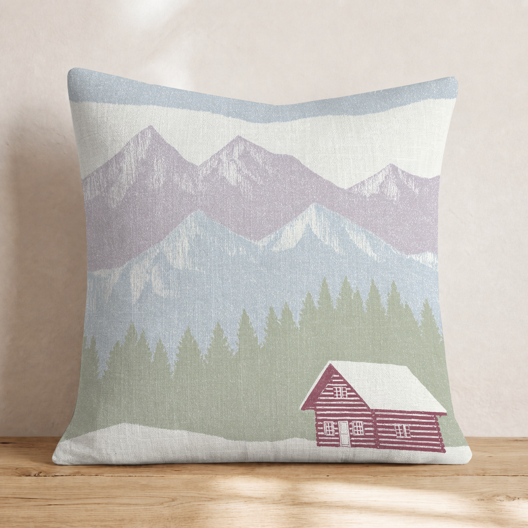 Mountain Retreat Throw Pillow — Knife Edge