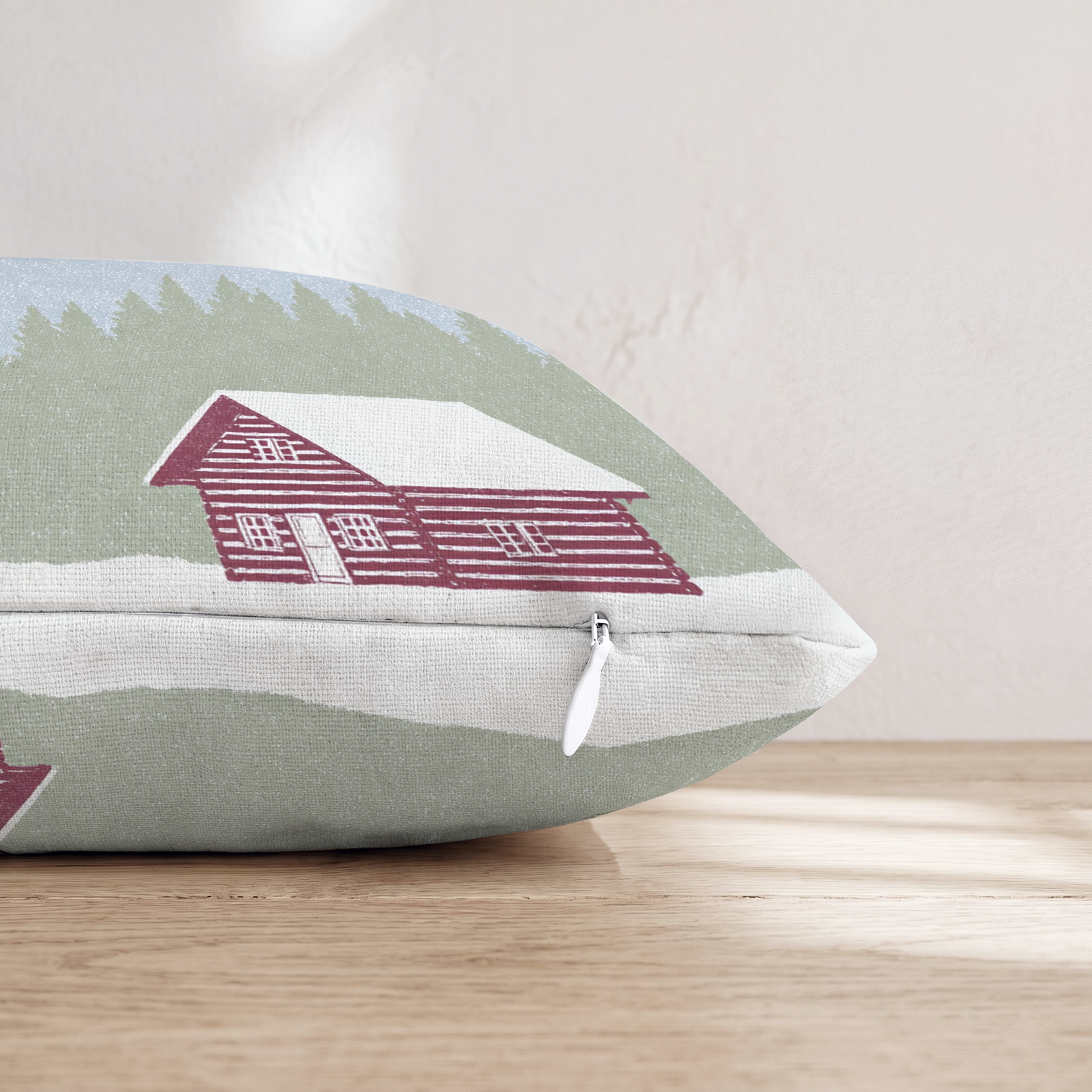 Mountain Retreat Throw Pillow — Pillow Edge Zipper