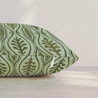 Olive Botanica Throw Pillow — Pillow Edge Zipper | hh:zipper:colorfix-20261006
