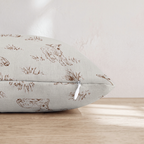 Little Lambs Throw Pillow — Pillow Edge Zipper