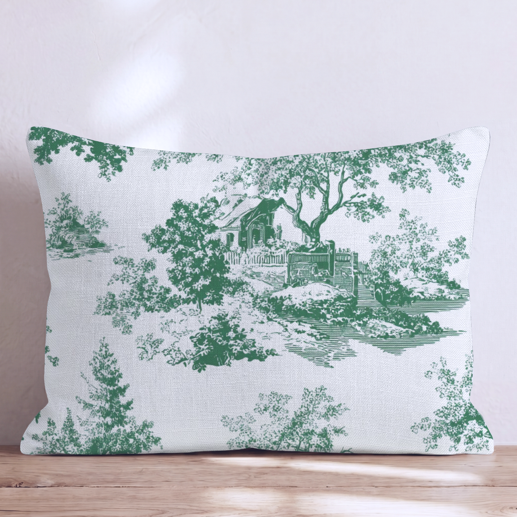 Hadley Meadow Three Throw Pillow — Lumbar 14x20 Knife Edge