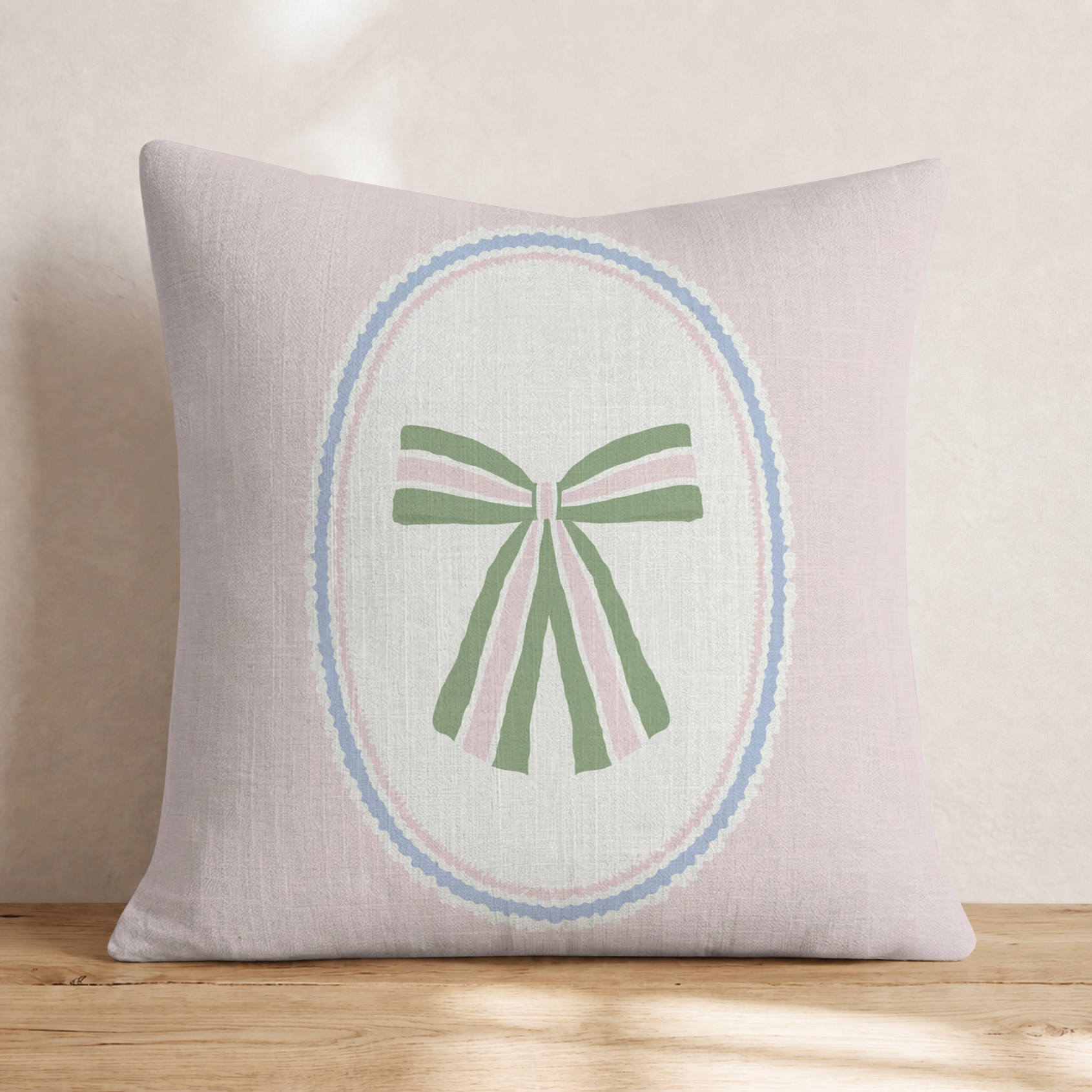 Bow Beautiful Throw Pillow — Knife Edge