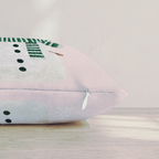 Knit Cap Snowman Bird Throw Pillow — Pillow Edge Zipper | hh:zipper:colorfix-20261006