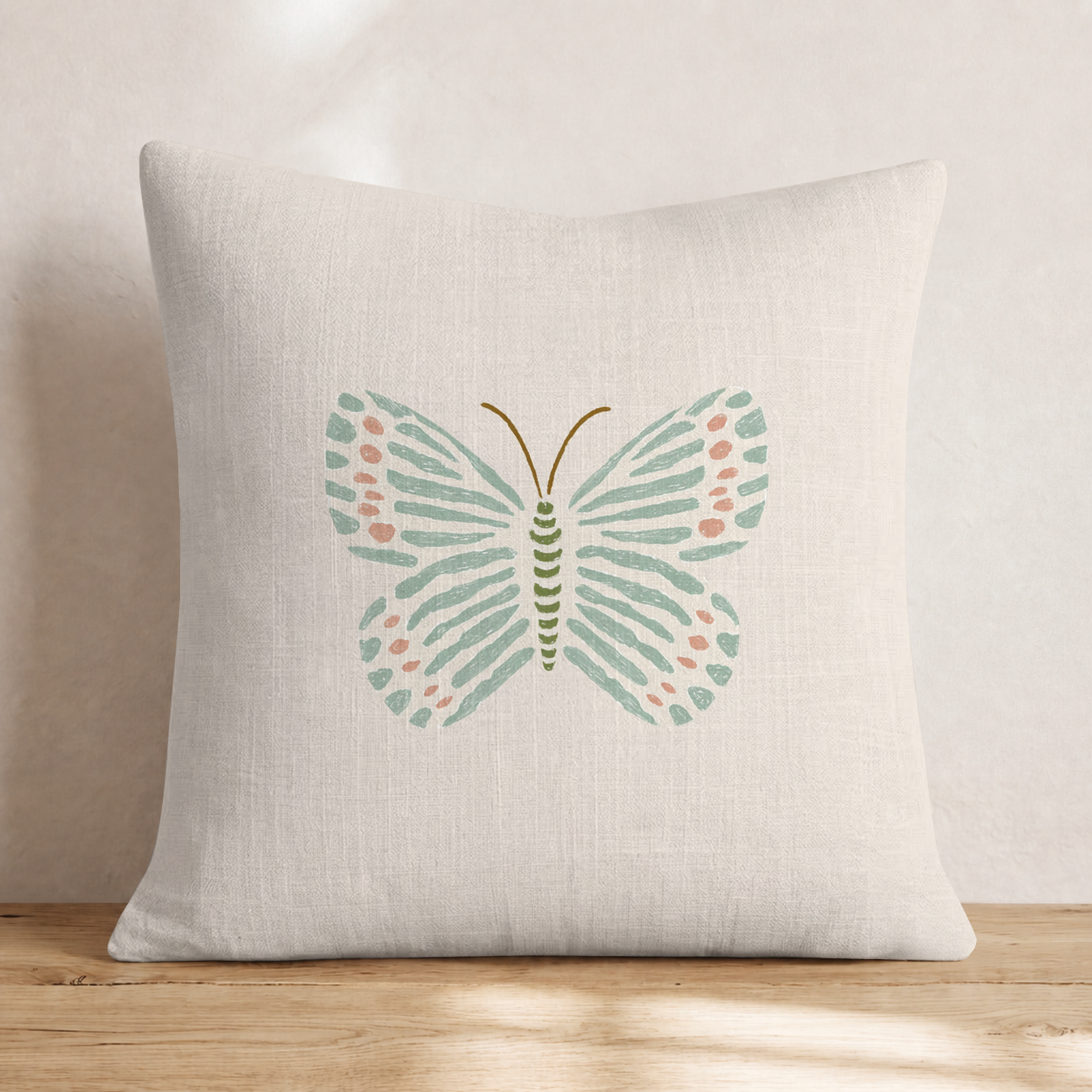 Delicate Wings Throw Pillow — Knife Edge