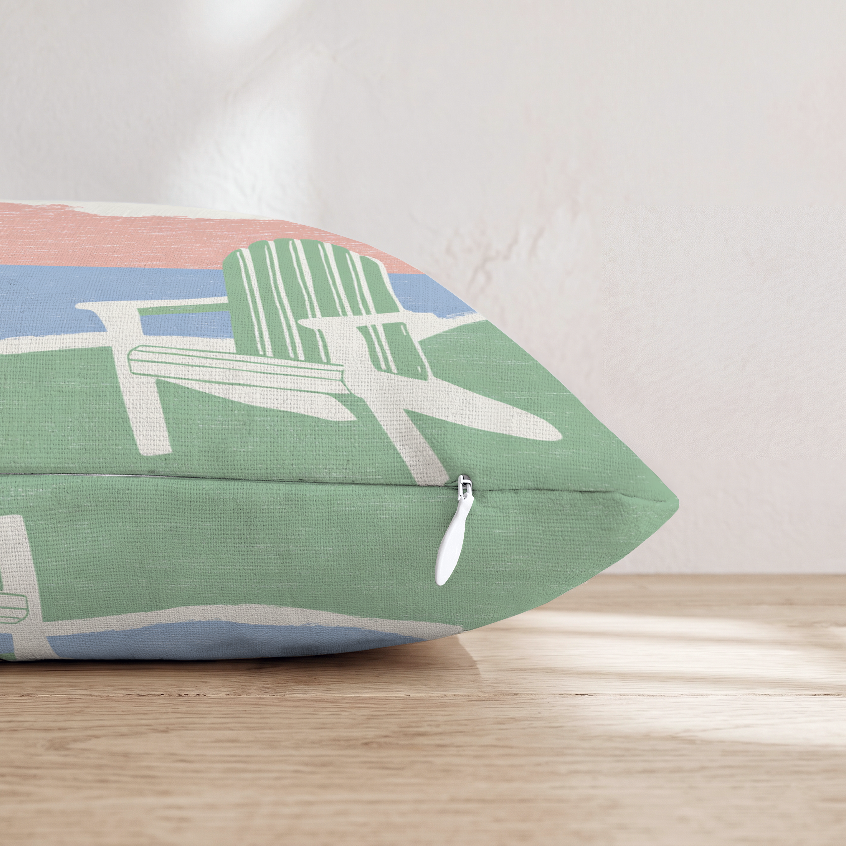 Morning Routine Throw Pillow — Pillow Edge Zipper