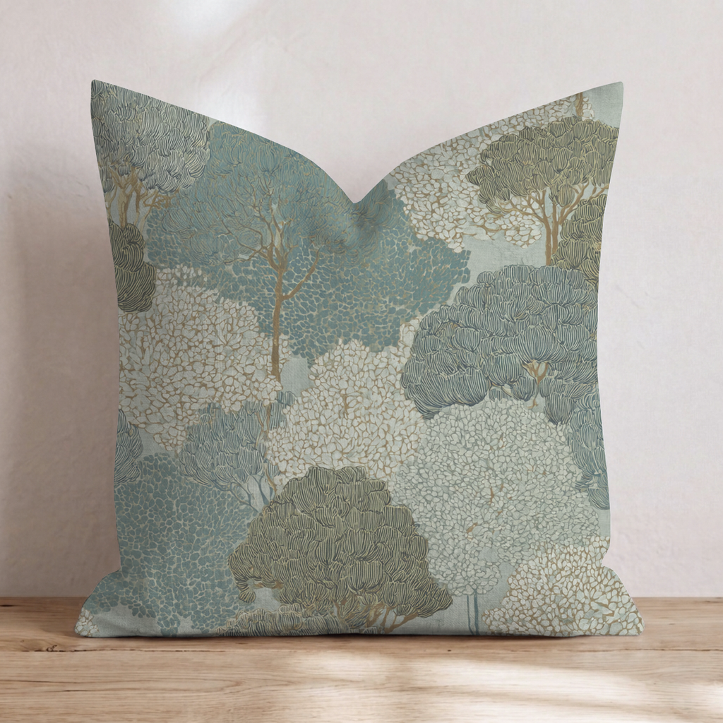 Vintage Botanics Throw Pillow — Chopped 24x24 Knife Edge