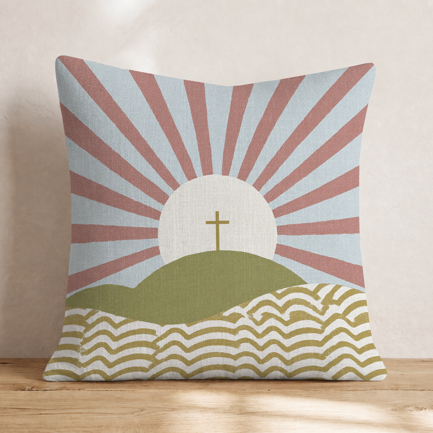 Rose Again Throw Pillow — Knife Edge