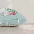Bandana Labrador Retriever Gift Throw Pillow — Pillow Edge Zipper | hh:zipper:colorfix-20261006