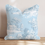 Riverbend Fen Three Throw Pillow — Chopped 24x24 Piping