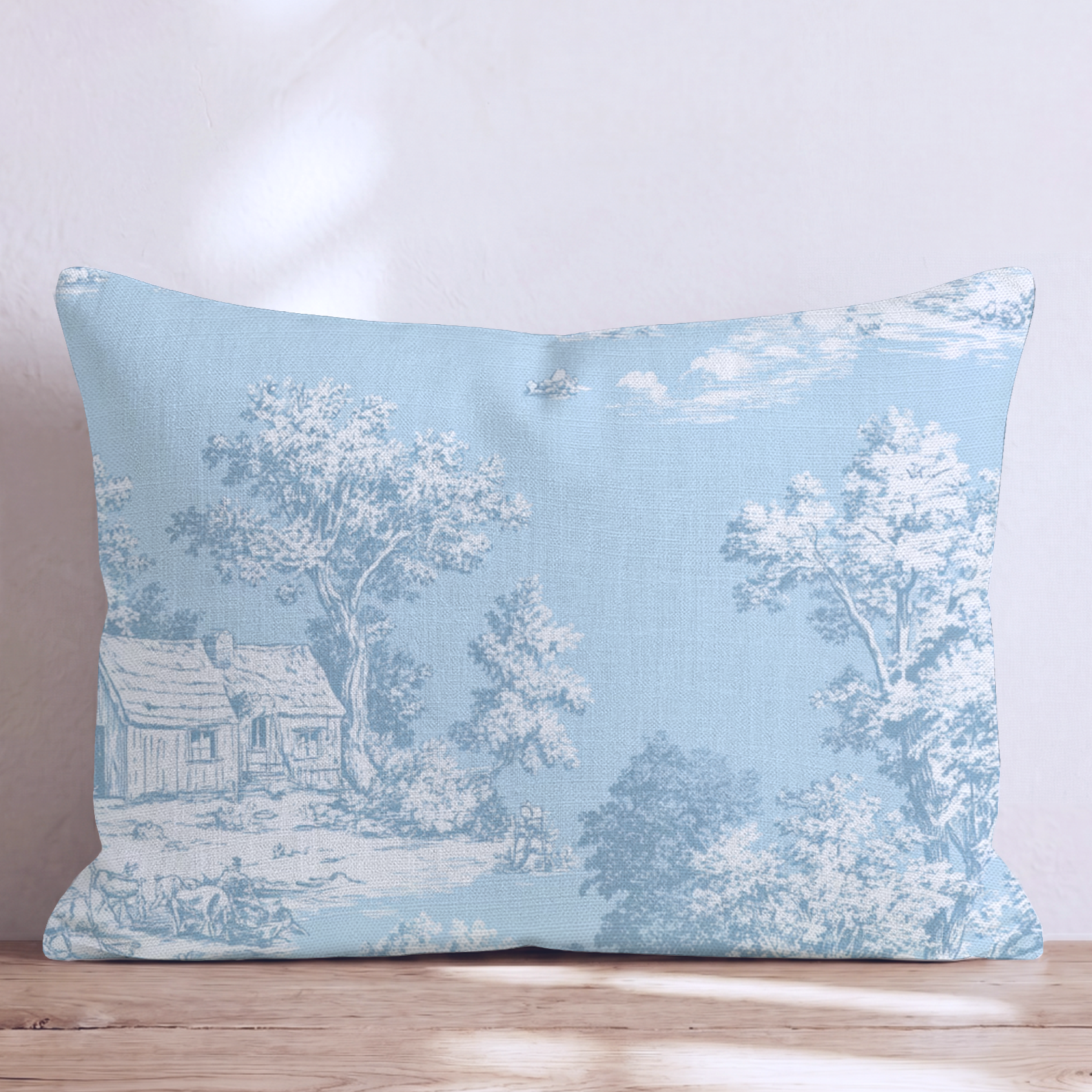 Riverbend Fen Three Throw Pillow — Lumbar 14x20 Knife Edge