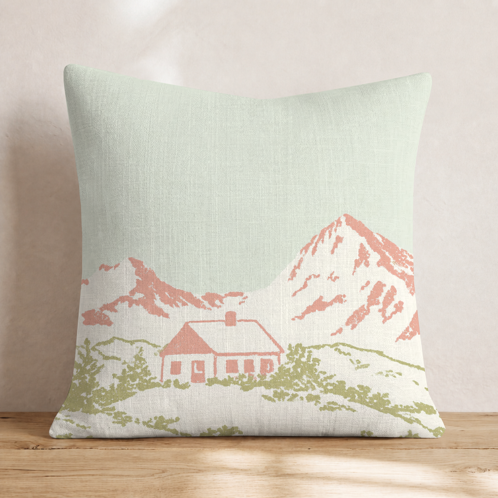 My Mountain Home Throw Pillow — Knife Edge