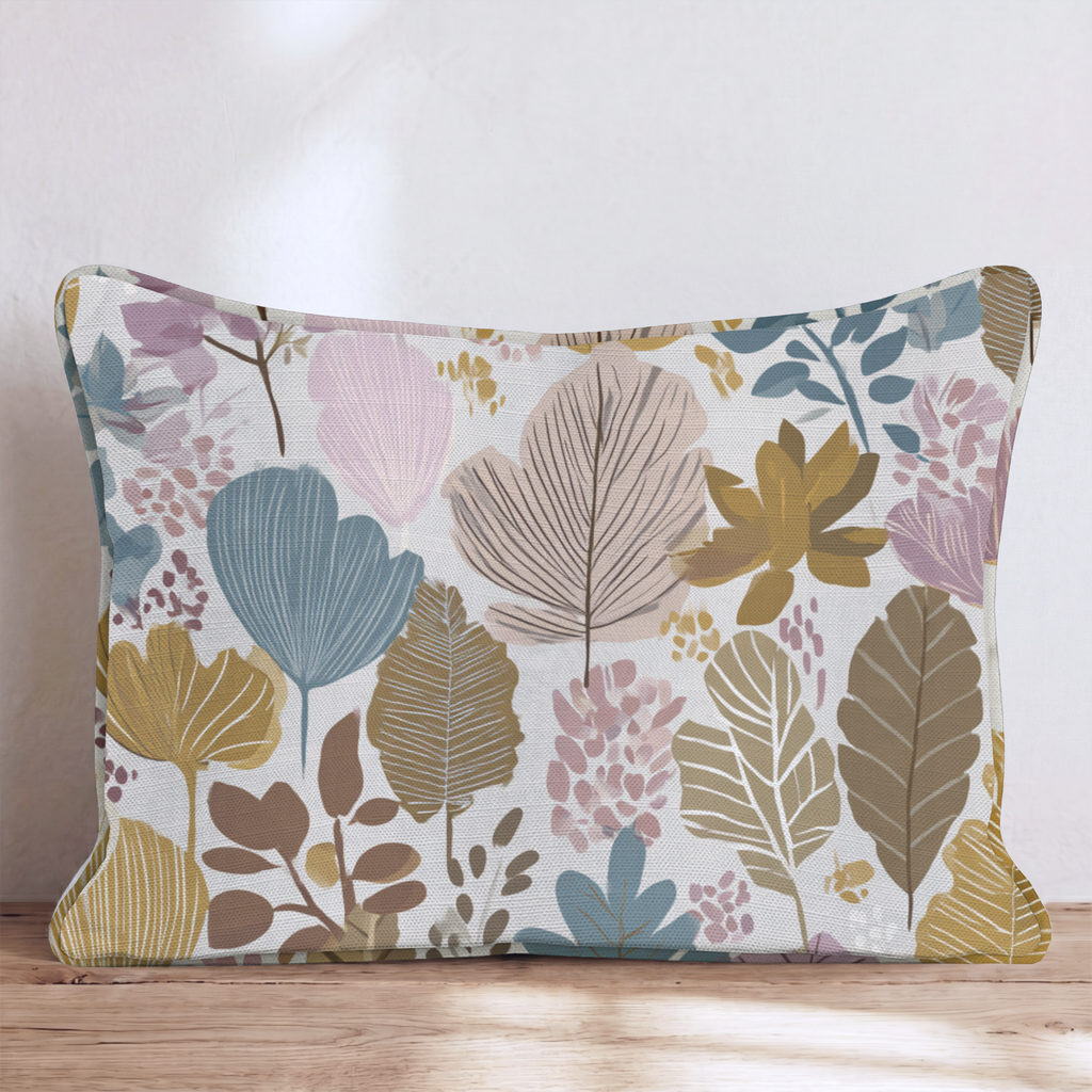 Oakmont Flats One Throw Pillow — Lumbar 14x20 Piping