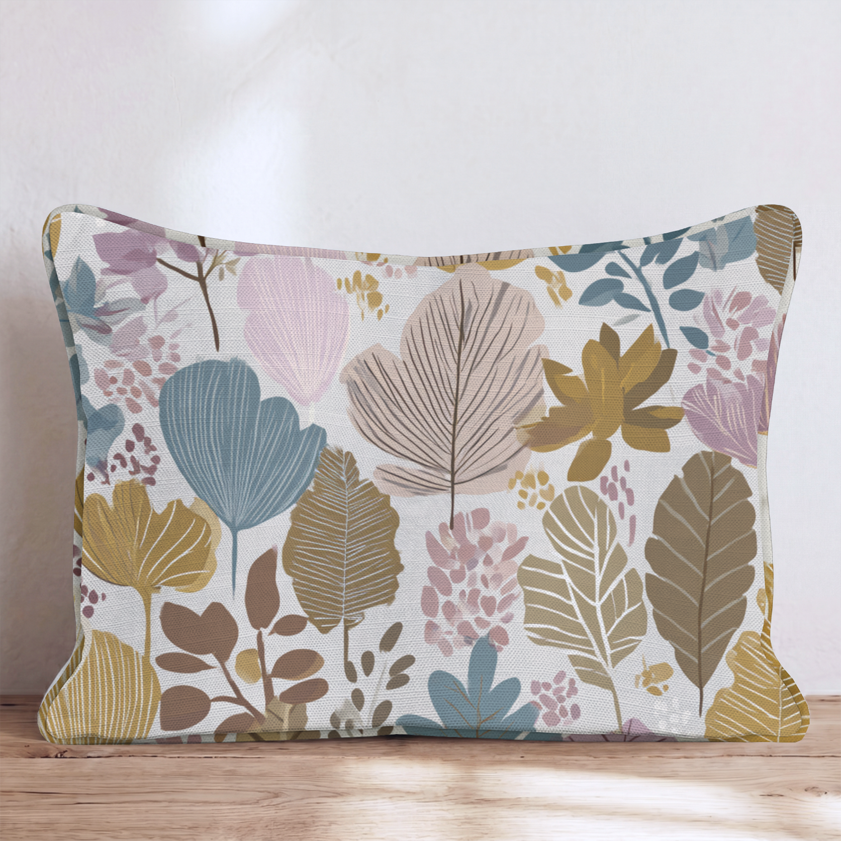 Oakmont Flats One Throw Pillow — Lumbar 14x20 Piping