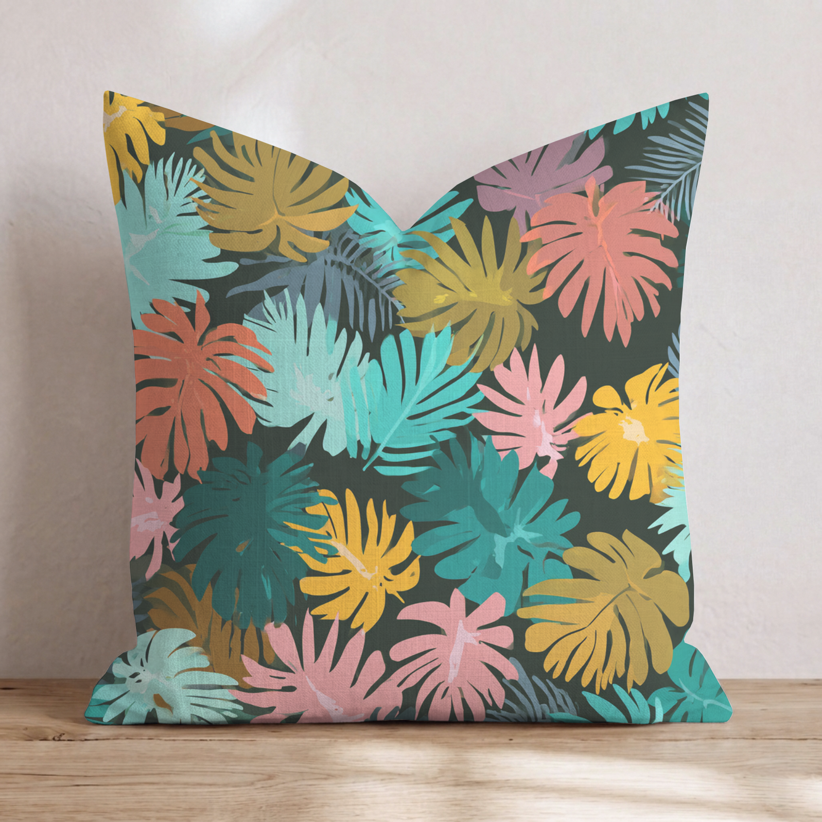 Clementine One Throw Pillow — Chopped 24x24 Knife Edge