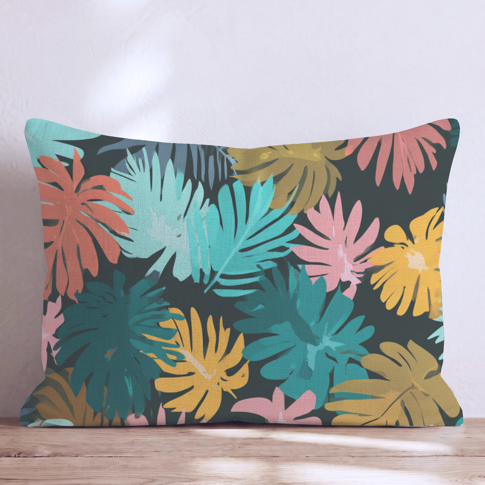 Clementine One Throw Pillow — Lumbar 14x20 Knife Edge