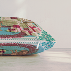 Dachshund Holly Parlor Throw Pillow — Pillow Edge Zipper | hh:zipper:colorfix-20261006