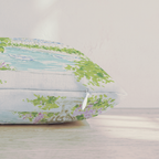 Hydrangeas in Paris Throw Pillow — Pillow Edge Zipper | hh:zipper:colorfix-20261006