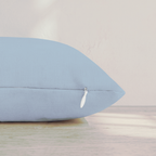 Cyan Blue Throw Pillow — Pillow Edge Zipper | hh:zipper:colorfix-20261006