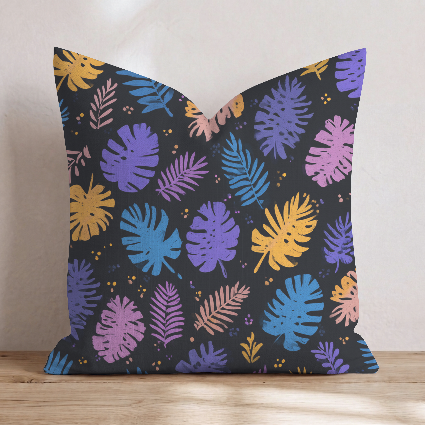 Clementine Four Throw Pillow — Chopped 24x24 Knife Edge