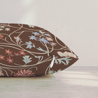 Midnight Garden Vine Throw Pillow — Pillow Edge Zipper | hh:zipper:colorfix-20261006